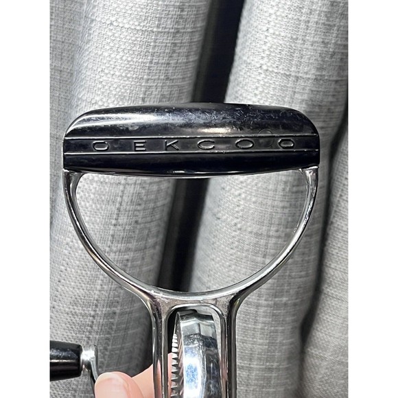 Vintage 50s Oekcoo Manual Hand Held Mixer Beater Stainless Steel USA - Picture 3 of 12